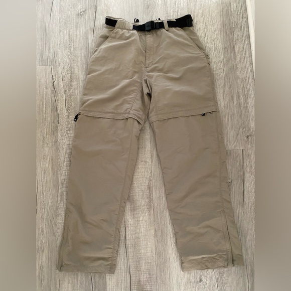 The North Face Pants - The North Face Convertible Hiking Pants Khaki Belted Elastic Waist Gorp - Sz M